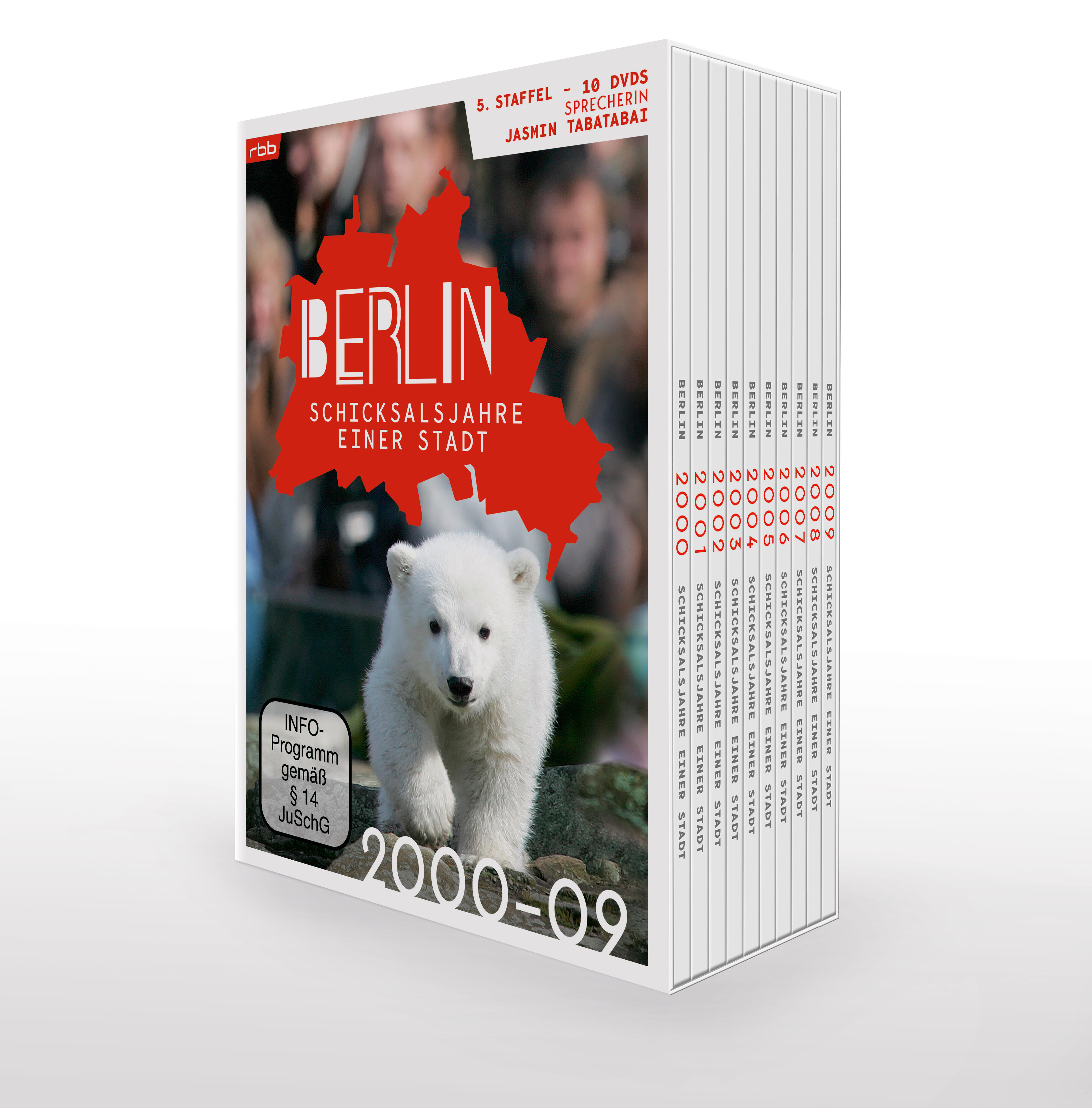 DVD-Set mit mehreren Discs. Weißes Cover mit Eisbärenbild. Deutscher Text. Serie: Berlin.