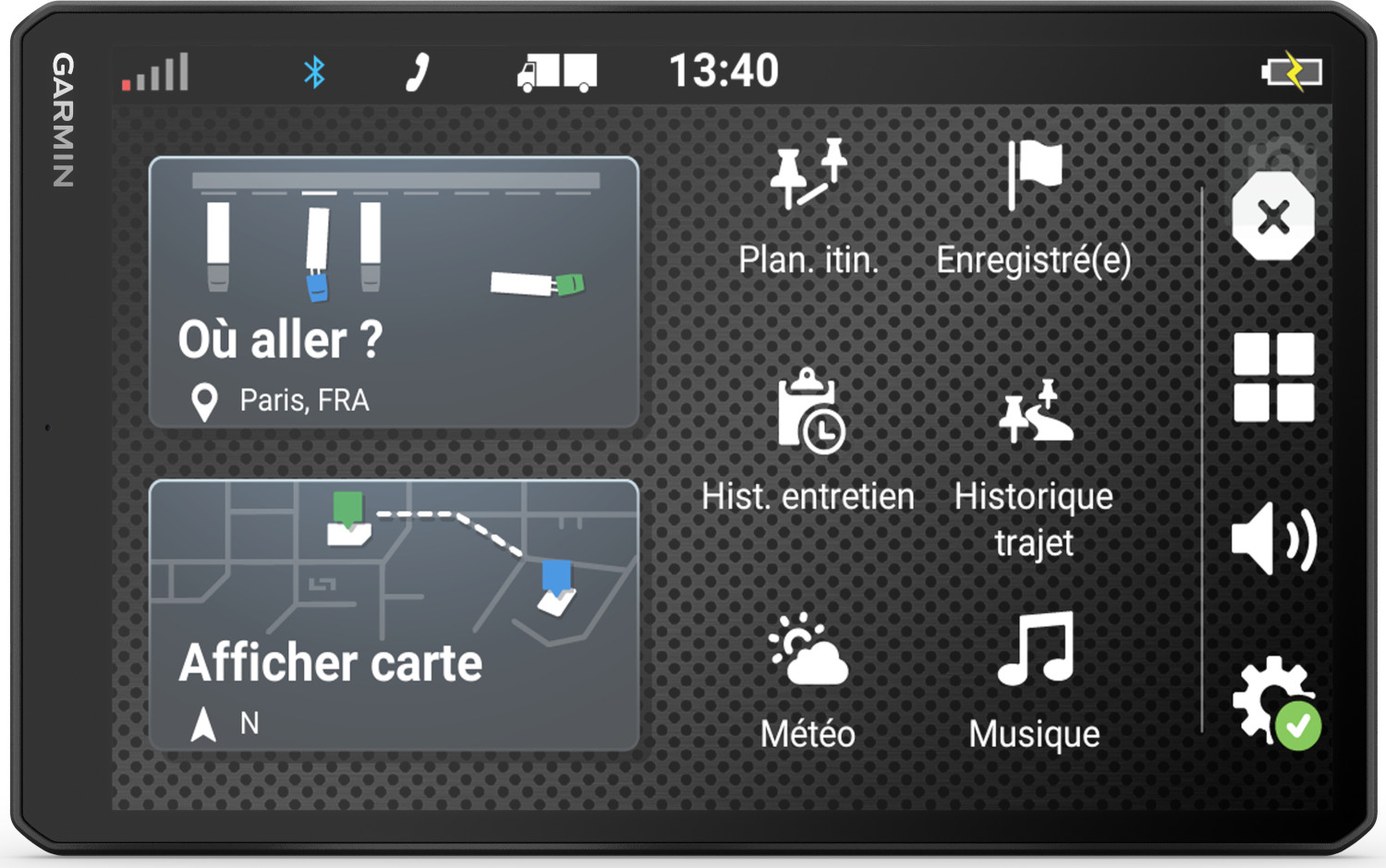 GARMIN 10" vrachtwagen GPS dēzl LGV1010 met live verkeersinformatie Europa (010-02741-15)