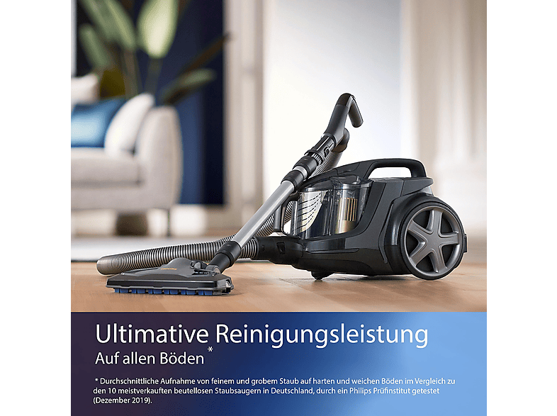 PHILIPS XB9154/09 Series 9000 beutellos, Staubsauger, maximale Leistung: 900 Watt