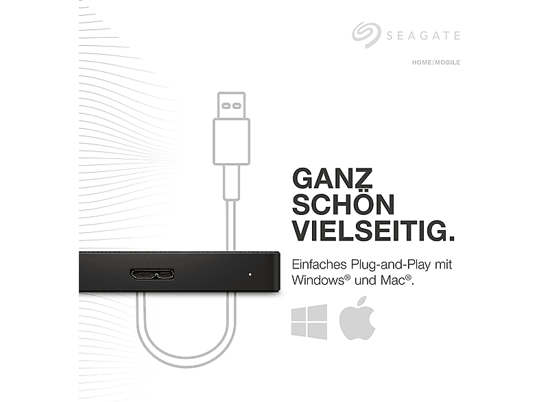 Thumbnail - SEAGATE Expansion Portable, Exclusive Edition Festplatte, 1 TB HDD, 2,5 Zoll, extern, Schwarz