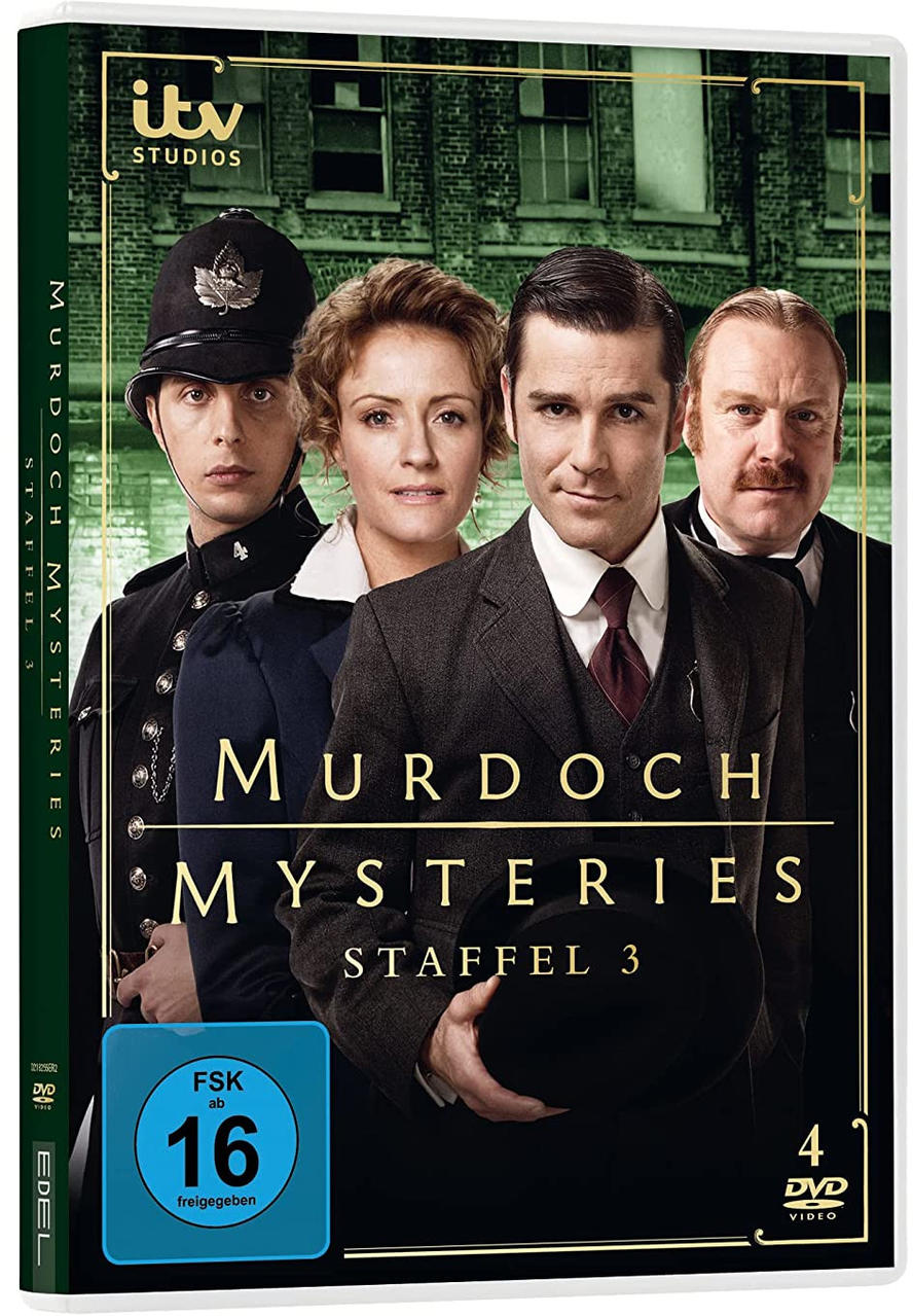 DVD-Cover: 'Murdoch Mysteries' mit Schauspielern.