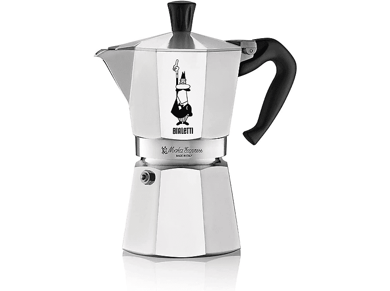 Bialetti 1164 Moka Express 4-Tassen Aluminium; Espressokocher