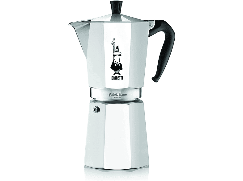 Bialetti 1166 Moka Express 12-Tassen Aluminium; Espressokocher