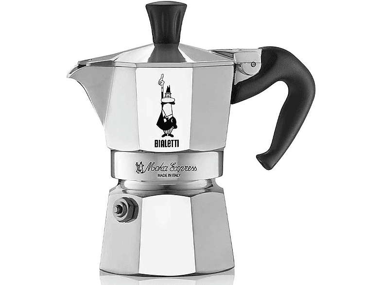 Bialetti 1168 Moka Express 2-Tassen Aluminium; Espressokocher