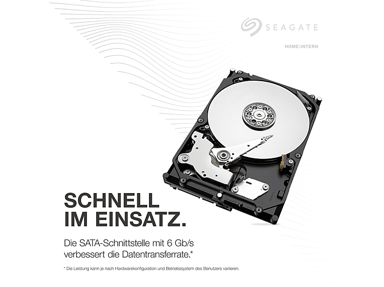 Thumbnail - SEAGATE BarraCuda Festplatte Retail, 4 TB HDD SATA 6 Gbps, 3,5 Zoll, intern