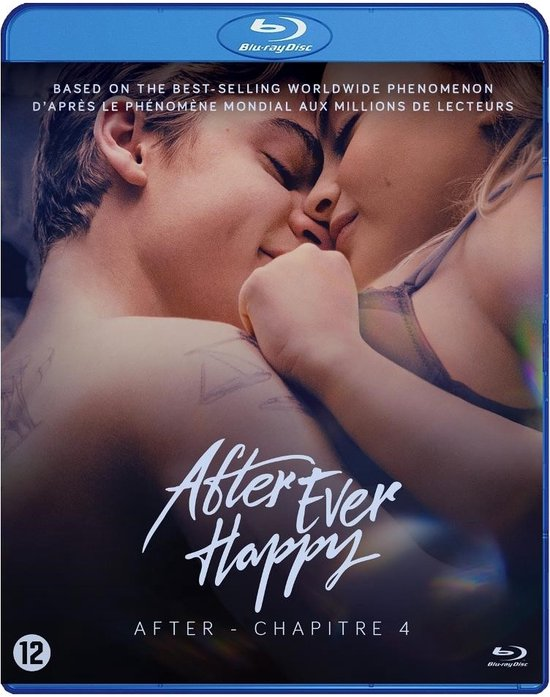 Blu-ray-hoes. Een stel omhelst elkaar op de hoes. De titel is wit, met een classificatie van 12.