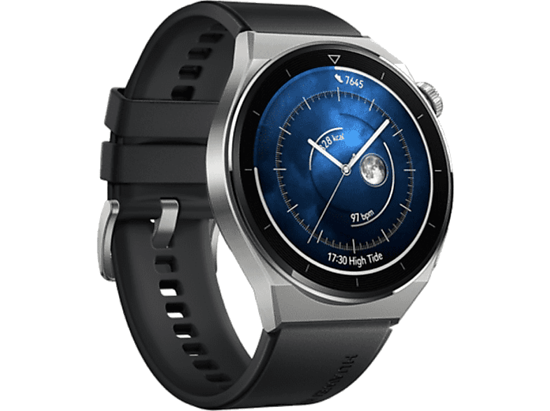 HUAWEI Watch GT3 Pro 46mm Titanyum Kasa Siyah Kauçuk Kayış Akıllı Saat_2