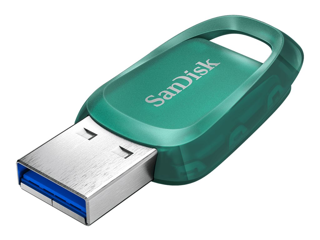 SANDISK Ultra USB Stick, 128 GB, 100 MB/s, Grün