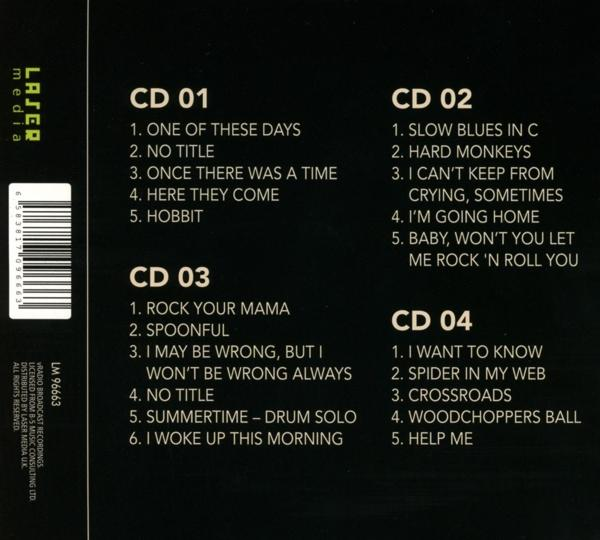 CD-Hülle mit Titellisten. Mit Laser Media-Branding und Barcode.