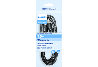 PHILIPS SWV5401P 3D Deneyimi ARC PVC Kılıf 1.5m HDMI ve Ethernet Kablosu Siyah_1