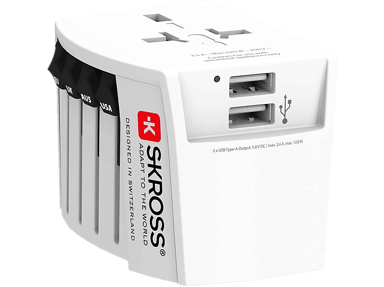 Skross Wereldwijde Usb-reisadapter (7640166323693)