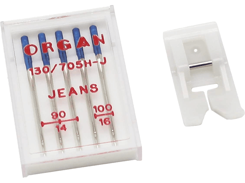 Recambio agujas - ALFA ‎A607100000, Set vaqueros, Kit acero inoxidable, Gris