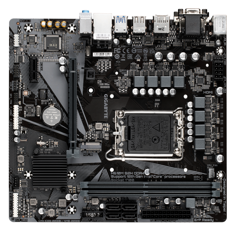 GIGABYTE H610M S2H Intel LGA1700 mATX Anakart