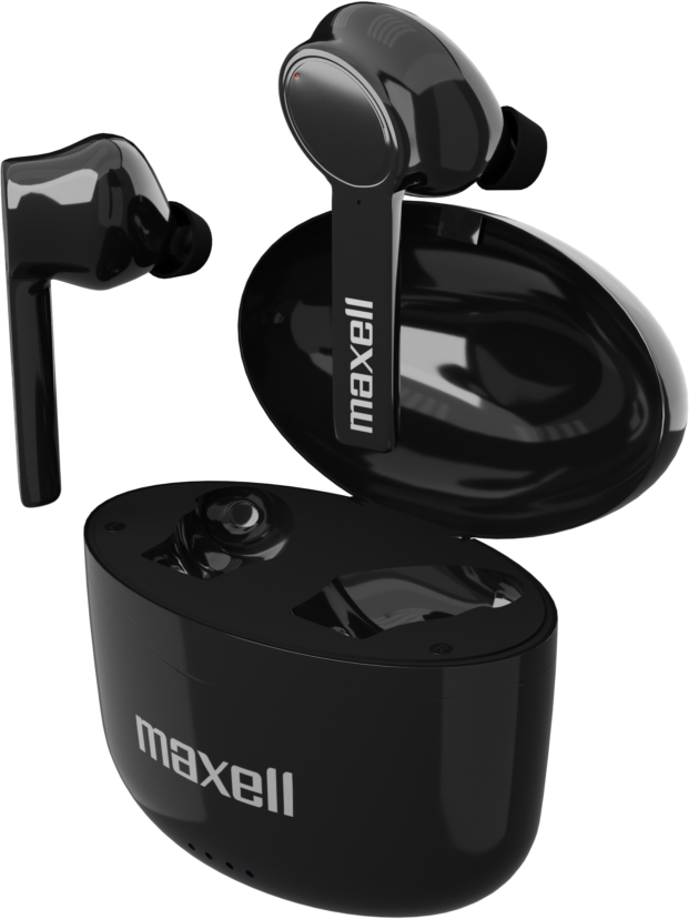 MAXELL Bass13 SYNC UP TWS vezeték nélküli fülhallgató mikrofonnal, fekete (304489.00.CN)