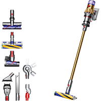 DYSON 394461-01 V12 Detect Slim Absolute + Staubsauger, Akkubetrieb, 545 Watt