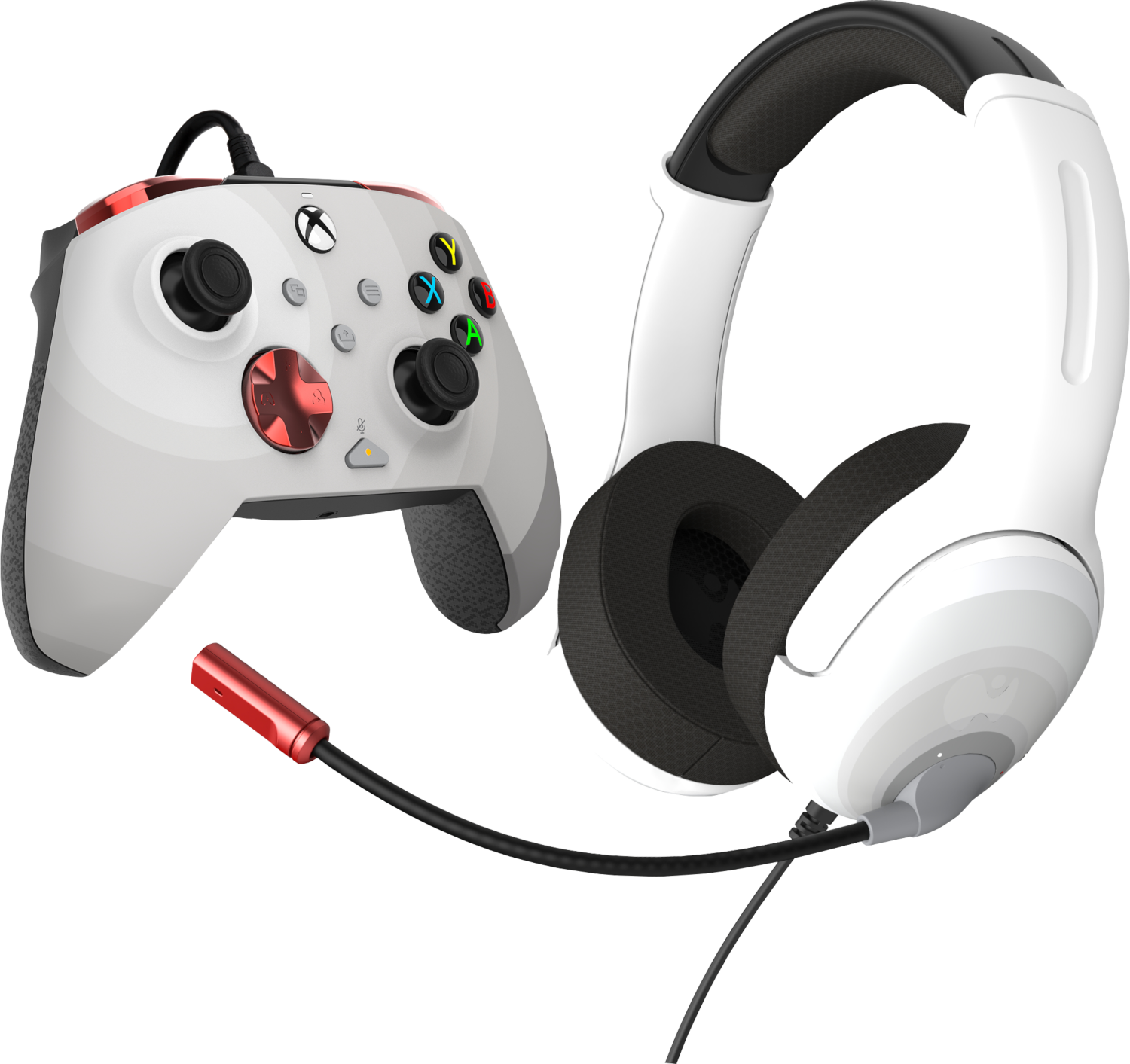 PDP Controller + Gaming headset Radial White Xbox Series (049-026-RWB)