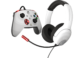 PDP Controller + Gaming headset Radial White Xbox Series (049-026-RWB)