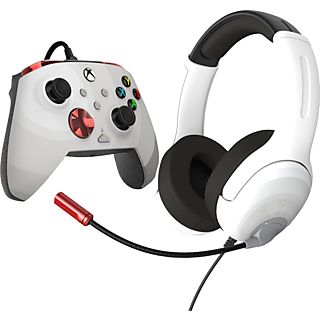 PDP Controller + Gaming headset Radial White Xbox Series (049-026-RWB)