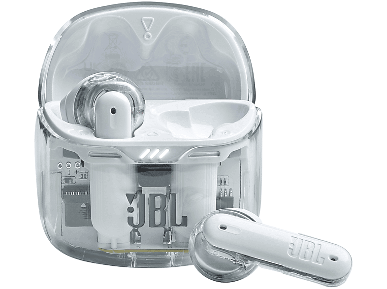 JBL Tune Flex Ghost Auricolari Wireless, Bianco Trasparente