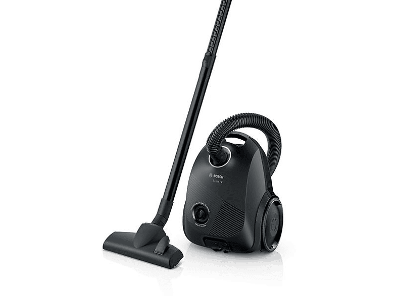Bosch BGBS2X111 Serie 2 Bodenstaubsauger mit Beutel (80 dB(A), maximale Leistung: 600 Watt, Schwarz) — Foto 2 von 2