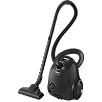 BOSCH BGBS2X111 Bodenstaubsauger mit Beutel (80 dB(A), maximale Leistung: 600 Watt, Schwarz)