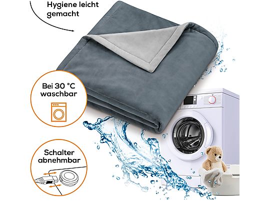 BEURER HD 75 Cosy - Wärmezudecke (Dark Grey)