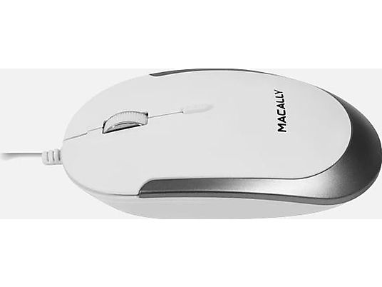 MACALLY UCDynamouse - Mouse (Bianco/grigio)