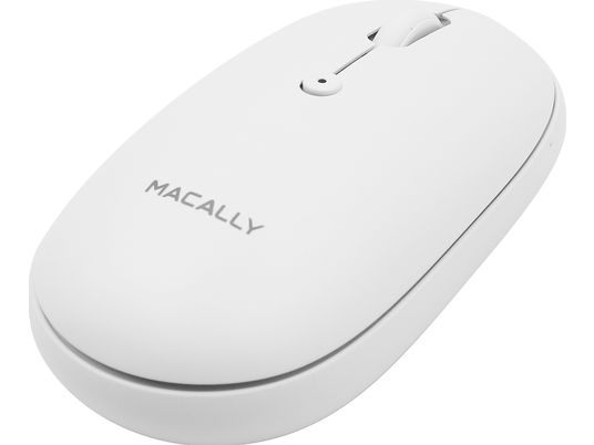 MACALLY BTTOPBAT - Mouse (Bianco)