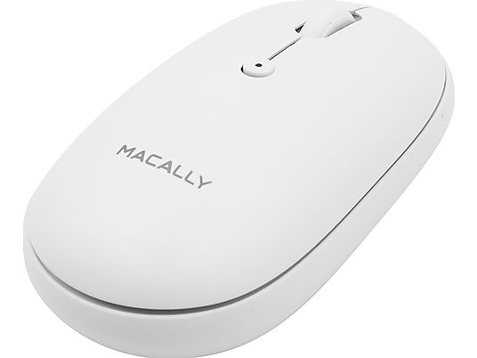 MACALLY BTTOPBAT - Mouse (Bianco)