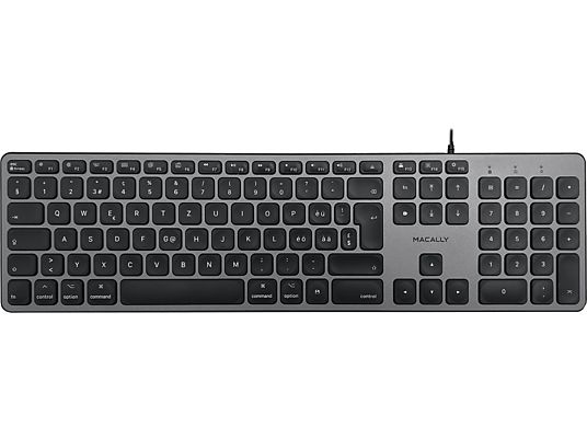 MACALLY UCZKEYSG - Tastatur (Space Gray)