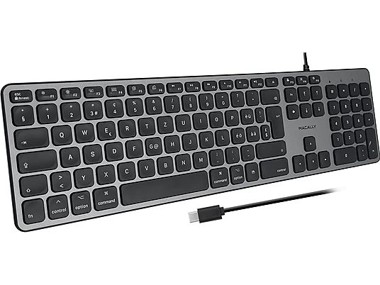 MACALLY UCZKEYSG - Tastatur (Space Gray)