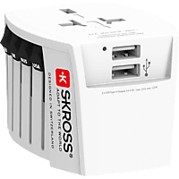 MediaMarkt SKROSS WORLD MUV USB 2-POLE 2.4A WIT aanbieding