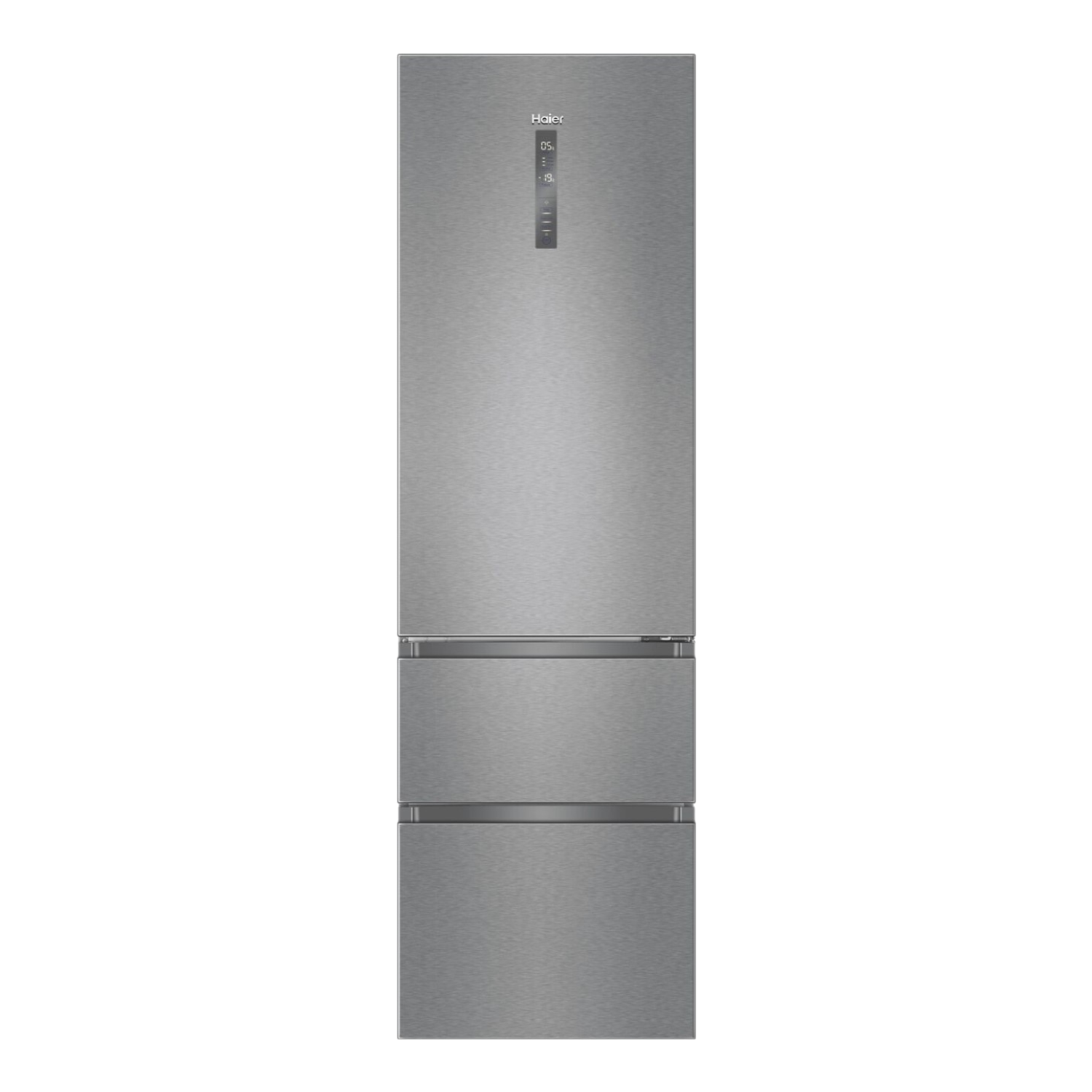 Frigorífico combi - Haier 3D 60 Series 7 A3FE837CMJ, 371l, No Frost, 200.5 cm, Antibacterias, Motor Inverter, Inox