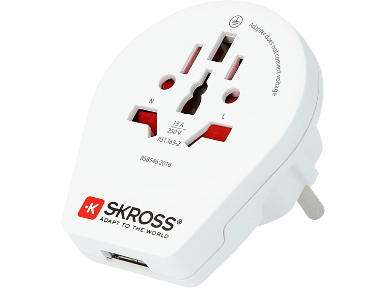 Skross World-europe Singleusb Charger Wit