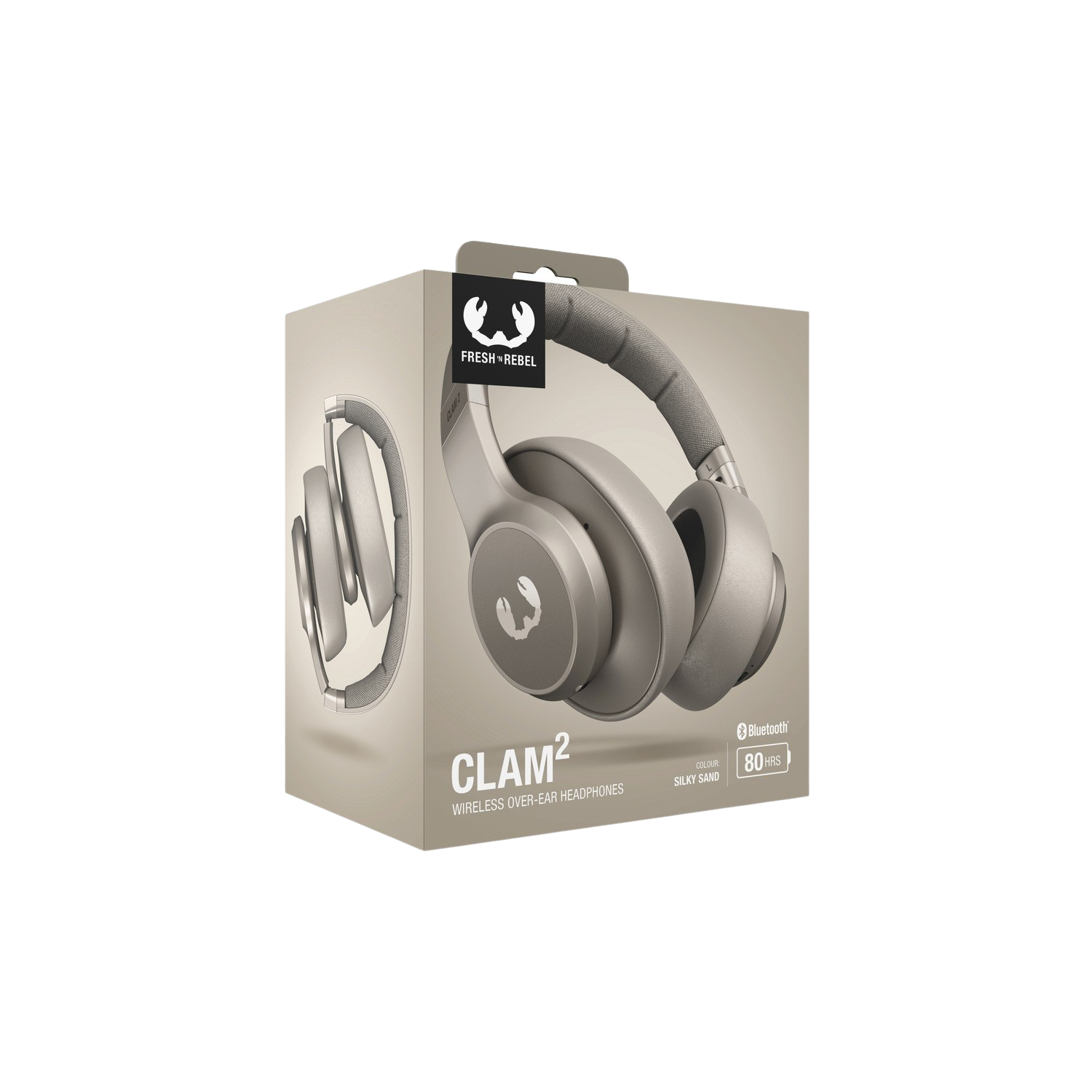 FRESH 'N REBEL Clam 2 - Silky Sand Over-ear Hoofdtelefoon Beige