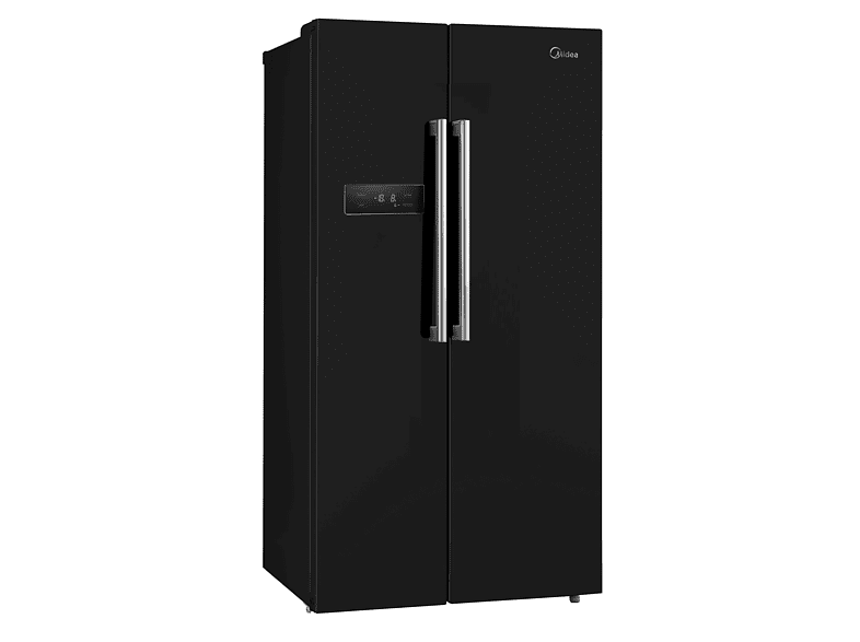 Frigorífico americano - Midea MDRS710FGF30, No Frost, 176.5 cm, 532 l, Motor inverter, Negro