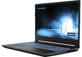 MEDION ERAZER® Crawler E25, Gaming Notebook mit 15,6 Zoll Display, AMD Ryzen™ 5 Prozessor, 16 GB RAM, 512 GB SSD, GeForce RTX™ 3050, Black