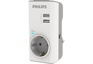 PHILIPS CHP4010W Tekli Akım Korumalı Priz Beyaz