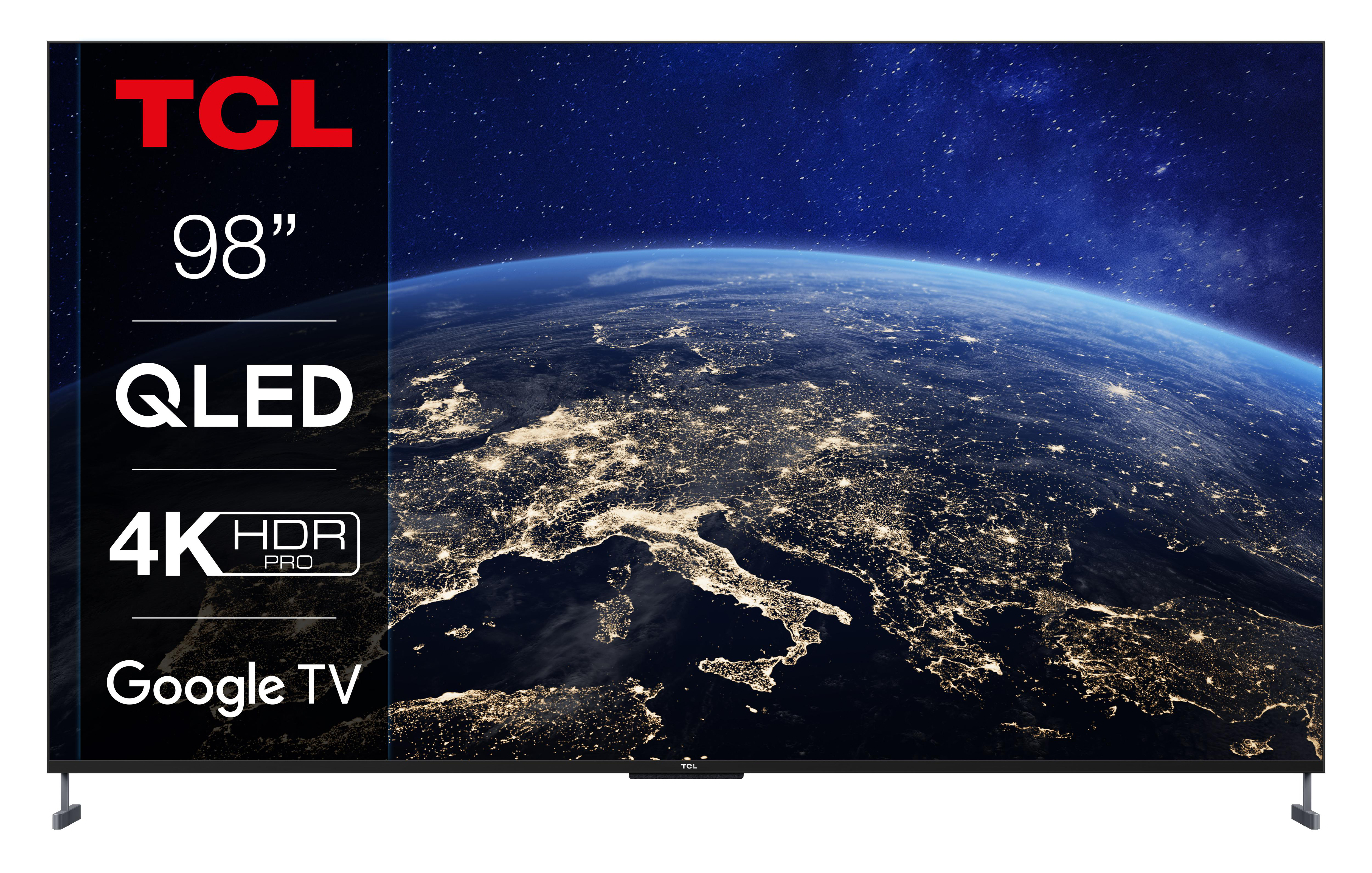 TCL 98C735 QLED TV (Flat, 98 Zoll / 248 cm, QLED 4K, SMART TV, Google TV)