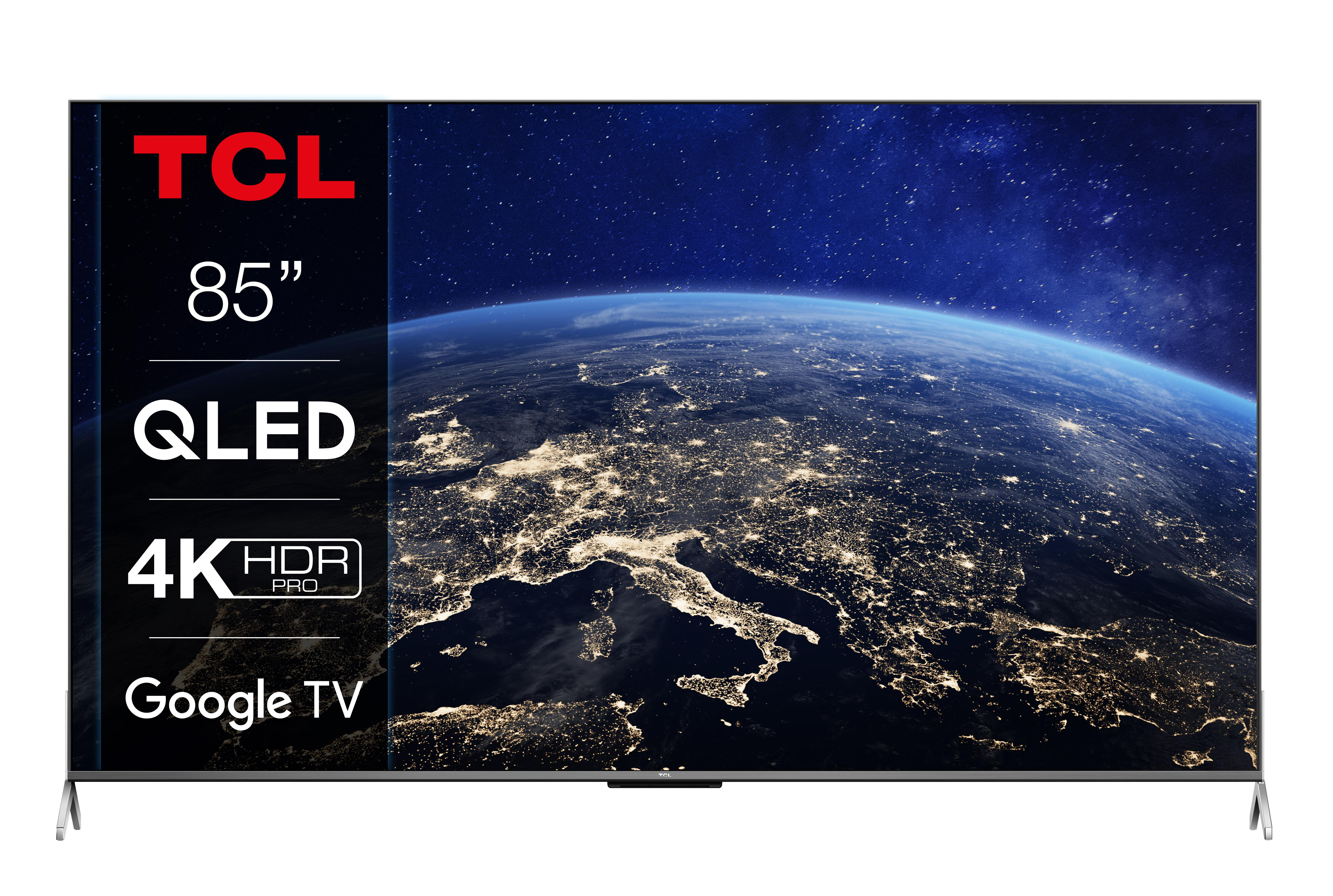 TCL 85C735 QLED TV (Flat, 85 Zoll / 214 cm, QLED 4K, SMART TV, Google TV)