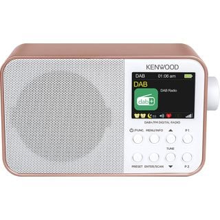 KENWOOD CR-M30DAB-R Tragbares Radio, DAB+ / UKW, DAB+, FM, Bluetooth, Roségold/Weiß