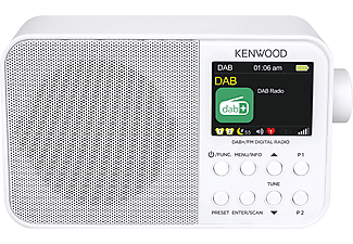 KENWOOD CR-M30DAB-W Tragbares Radio, DAB+ / UKW, DAB+, FM, Bluetooth, Weiß