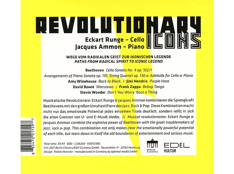 Thumbnail - Eckart Runge, Jaques Ammon - Revolutionary Icons (CD)