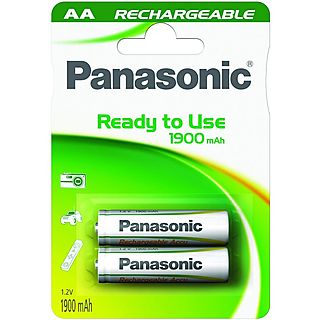 Pilas AA - Panasonic P 6 (1900 MAH) Evolta, recargables, 2 uds