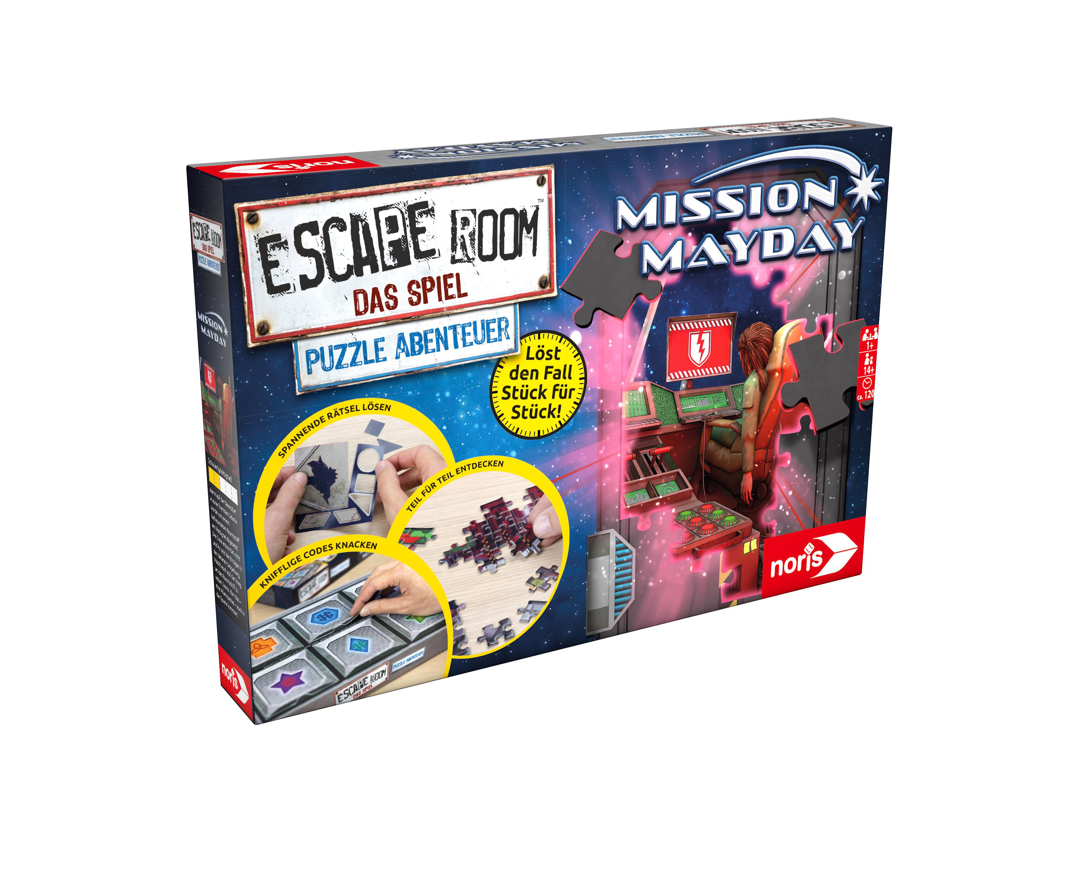 NORIS Escape Room Mehrfarbig Das 3 Abenteuer Puzzle Escape Room Spiel