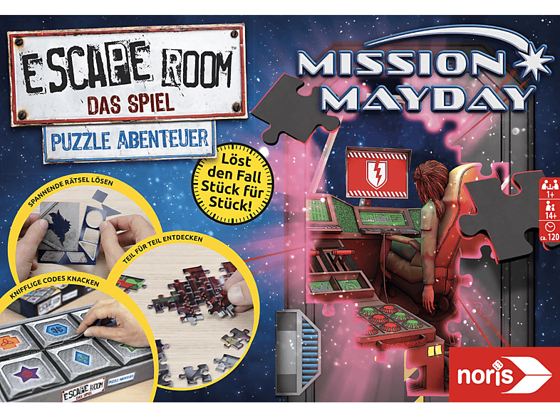 NORIS Escape Room Das Spiel Puzzle Abenteuer 3 Escape Room Mehrfarbig | Denkspiele & Wissenspiele
