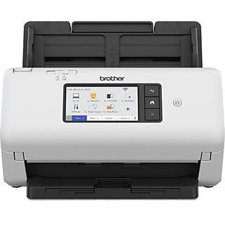 Escáner - Brother ADS4700W, 600 x 600 ppp, 40 ppm, Wi-Fi, Hasta 80 páginas, Táctil, Negro y blanco