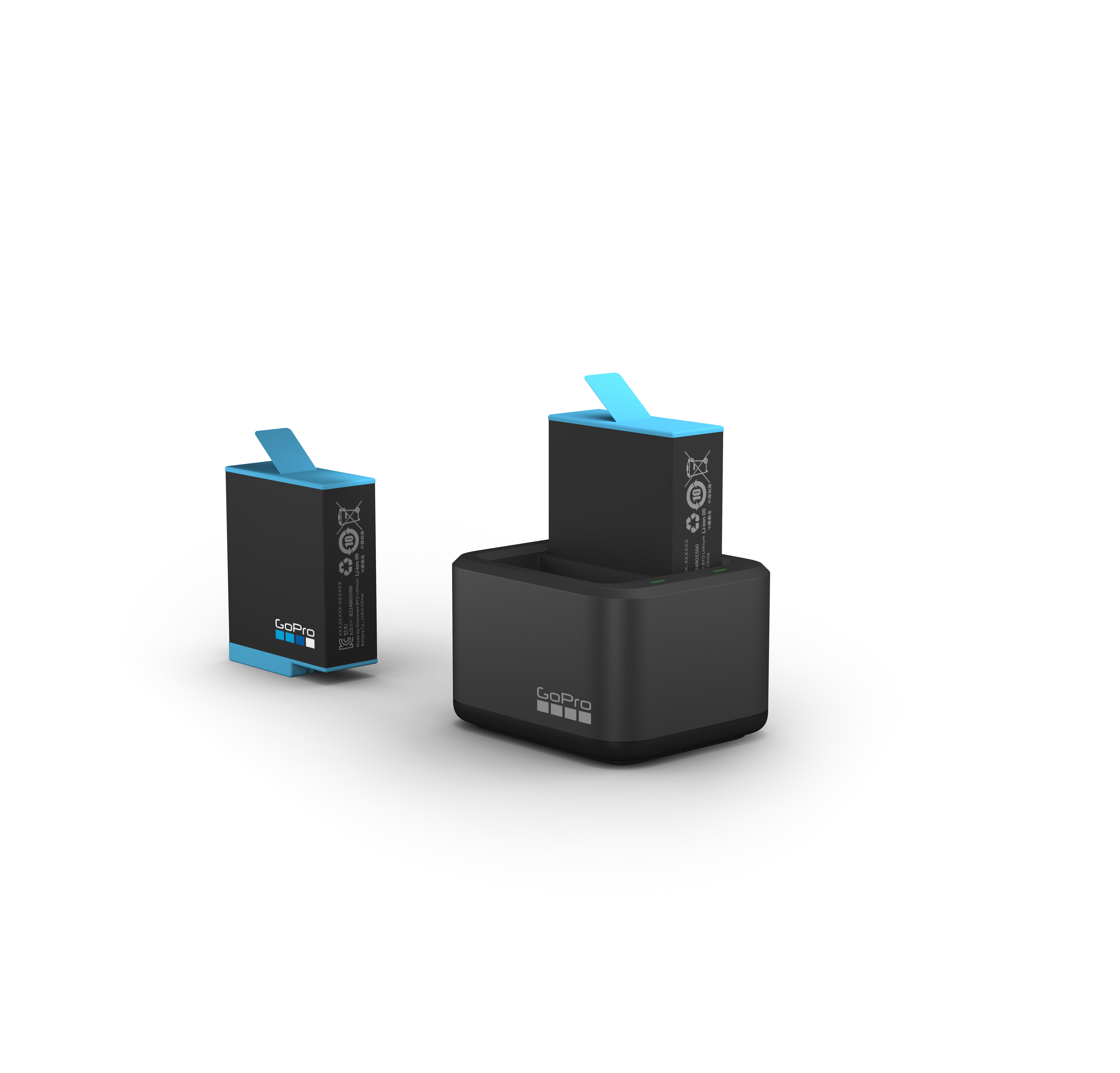 Kit GoPro: Caricabatteria Duale + 2 Batterie Enduro Per HERO9/10/11/12 Black. Carica Veloce, Autonomia Aumentata Fino Al 40%.