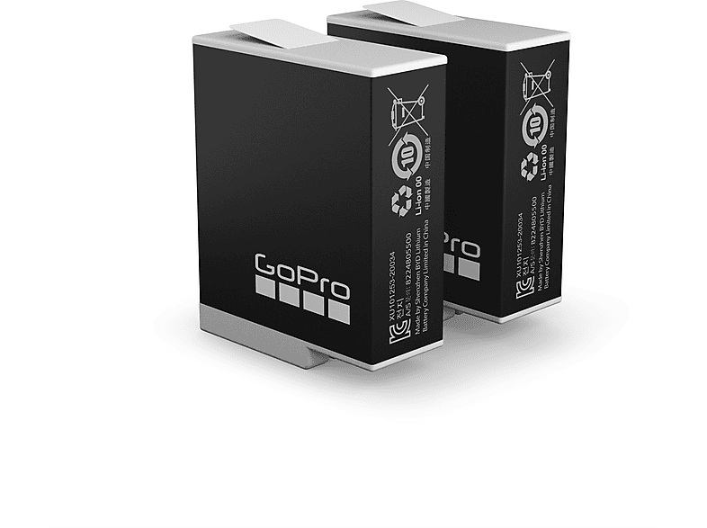 Ersatzakku Ersatzakku, 2er MediaMarkt GOPRO Black Pack, für Hero9/10 | Enduro