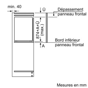 Technische tekening met afmetingen in millimeters.